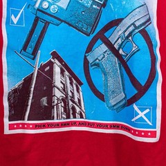 Y2K Pick Up Your 8mm Put Down Your 9mm Hustle T-Shirt XL Baggy Streetwear