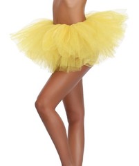 Women’s Teen Adult Classic Elastic 3 4 5 Layered Tulle Tutu Skirt (One Size, …