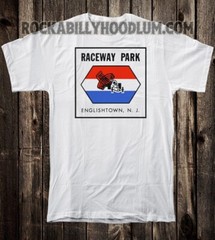 Retro Hot Rod Tee T Shirt Drag Racing Raceway Park NJ Englishtown