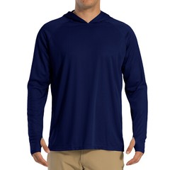 UPF50+ Men’s Long Sleeve Fishing Shirts UV Protection Hoodie Casual Sport Shirts