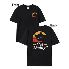 Summer t Shirts Cat Daddy vintage 80s style Cat vintage distress T-shirt
