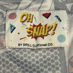 OH SNAP Drill Clothing Co Comic Book T-Shirt Size M (flaws)