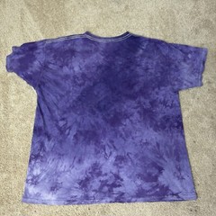 Tie dyed Wolves The Mountain Purple Shirt Mens Size XXL 2XL
