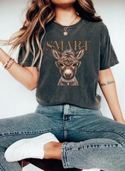 Smart Donkey Shirt, Funny Donkey Tee, Sassy Animal Shirt, Attitude Shirt
