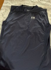Under Armour Men’s Regular Size XL Black HeatGear Compression Sleeveless Shirt