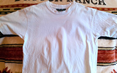 J. CREW VTG UNISEX PLAIN TEE SMALL WHITE SSLV CREW NECK USA MADE 100% COTTON