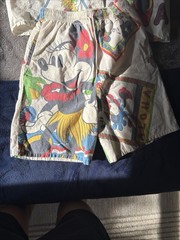 Mickey & Co. Disney Mickey Minnie Aloha Shirt & Shorts Set Drawstring White