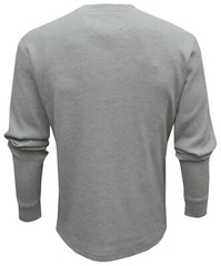 Mens Henley Jumper Top Grandad Neck Plain Waffle Knit T-shirt M-3XL by Beebizco