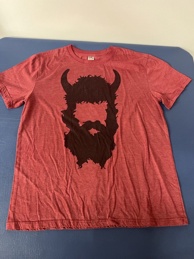 Warrior Dash Men’s Short Sleeve T-Shirt Size Large Burgandy Cotton Blend