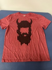 Warrior Dash Men’s Short Sleeve T-Shirt Size Large Burgandy Cotton Blend