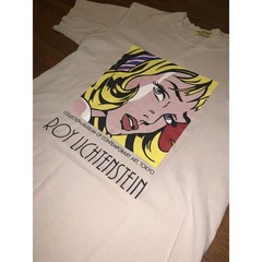 Vintage Roy Lichtenstein Museum Tee XL Girl with Hair Ribbon Art Shirt