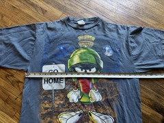 Marvin the Martian Vintage 90s Go Home Looney Tunes Gray 1997 T-Shirt Men’s XL