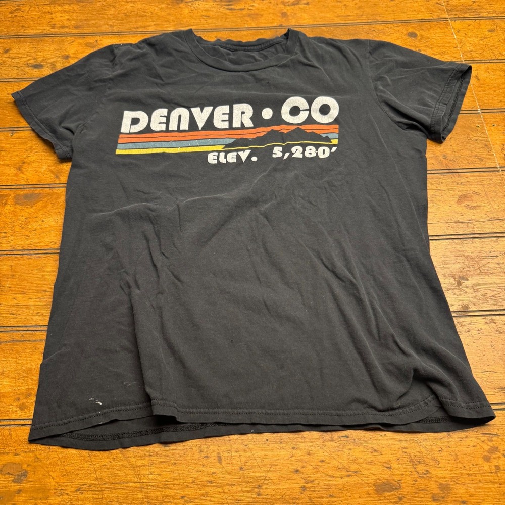 Denver Colorado Graphic T Shirt Elev 5280 Mens Womens Unisex Charcoal