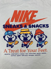 Nike Max90 Sole Food Sneaks & Snacks Graphic T-shirt Men Large Blue HJ0754