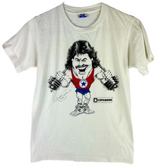 Vintage Converse T Shirt 1980s New York Jets Mark Gastineau Single Stitch Size S