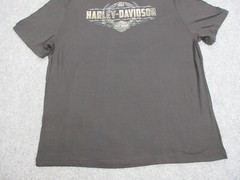 Harley Davidson Shirt Mens 2XL XXL Black Motorcycle Bike Biker Barbed Wire Logo