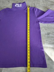 Vtg Arctic Cat Long Sleeve Turtleneck Mens Purple Size Small USA Made Cotton