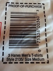 Vintage 1997 Hanes T Shirts Sealed NOS 3 Pack Medium 38-40 White Cotton USA 6 PC
