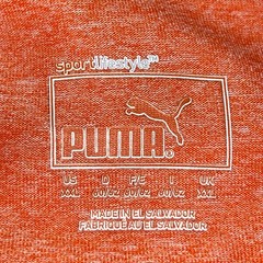 Puma Run Favorite Heather Crew Neck Short Sleeve Athletic TShirt Mens Orange XXL
