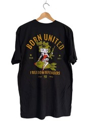 NWOT Born United Private Label Betty Boop Tee – Military USA American Patriotic
