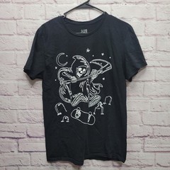 Alab Skater Tshirt Size L Grim Reaper Skateboarding At Night Streetwear Skeleton