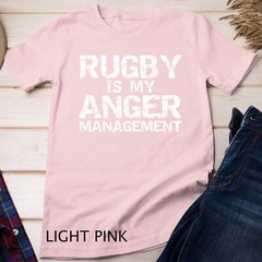 Funny Rugby Quote Vintage Gift Rugby is My Anger Management Unisex T-shirt
