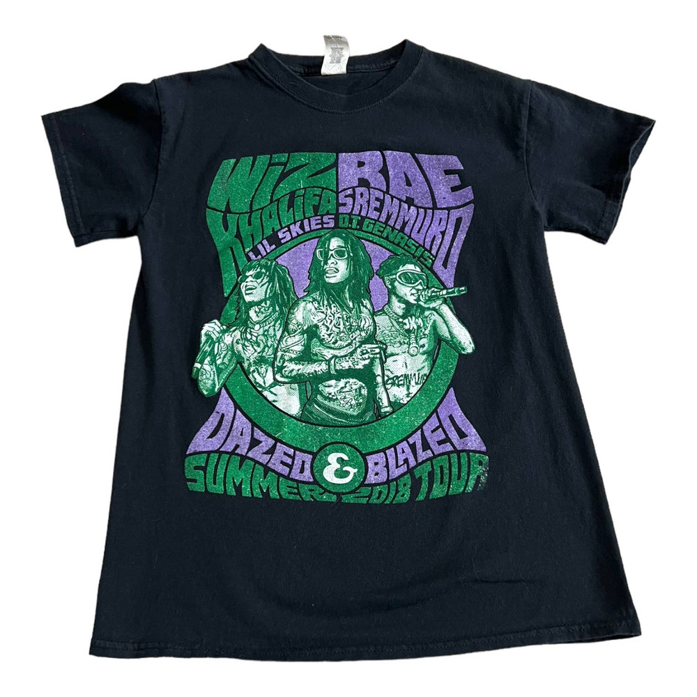 Gilden Wiz Khalifa and Rae Sremmurd Concert T-Shirt, Size S