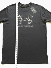 Under Armour Men’s Black Graphic Print T-shirt Big Logo Short Sleeve Crew Neck L