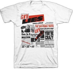 Guns N Roses Lies Music Hard Rock Band Adult Mens White T Tee Shirt 12160103