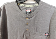 Wrangler Workwear Flex Pen Pocket Henley T-Shirt Men’s XL (46-48) Charcoal