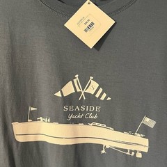 Seaside Blue Yacht Club Graphic Tee Shirt Mens 2XL Coastal Boutique New