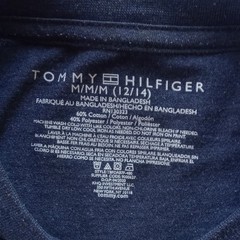 Tommy Hilfiger Tommy 1985 Logo Graphic Blue Long Sleeve Crew Neck T-Shirt Kids M