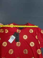 Drill Clothing Company T-Shirt Gold Metallic Medusa Heads Shirt Men Size Medium