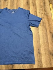 Croft & Barrow Shirt Men’s Size Large Tall, Blue, V-neck, Easy Care