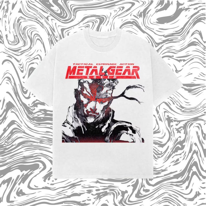 Metal Gear Solid T-Shirt Y2K Tactical Espionage Tee – Vintage Gaming Graphic