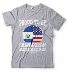 Proud To Be Salvadoran American Tee El Salvador Patriotic Shirt El Salvador Tee