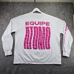 Diadora T-Shirt Men’s XXL White Equipe Atomo Trainer Long Sleeve Graphic Tee