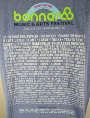 2017 Bonnaroo Music & Arts Festival T-Shirt Concert / Festival Size XL