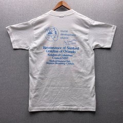 Vtg Flamingo Sanford Florida Graphic Mens M T Shirt Bright Pink Golden Age Games