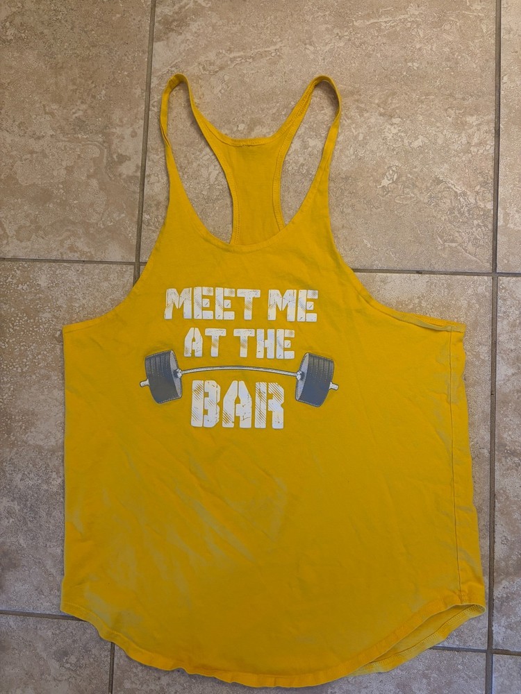 Vintage Powerhouse Gym Columpus OH Tank Top Stringer Tee