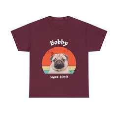 Customise Your Pet Photo Unisex T-shirt – Retro Vintage Style