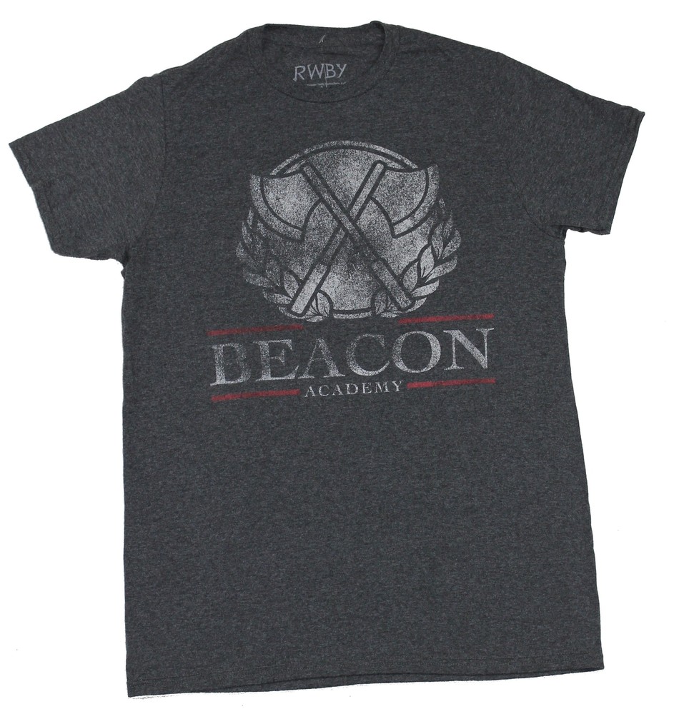 RWBY Adult New T-Shirt – Beacon Academy Distressed Logo Pic