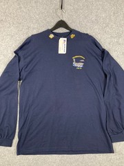 Gildan USS Ronald Reagan T-Shirt Mens XL Blue Cotton Logo Vintage NWT NOS