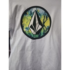 Volcom Men’s Circle Stone White Combo Short Sleeve T Shirt Small A120 New