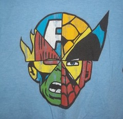 Mens MARVEL~Collage T-Shirt~sz MEDIUM Tee Top Shirt~NEW Graphic