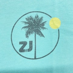 ZJ Boarding House T Shirt Mens Medium Santa Monica California Tee Blue 1988