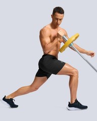 Men’s Athletic Running Shorts with Zipper Pockets Quick Dry 7″/ 5″/ 9″ Workou…