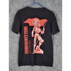 Logic Everybody’s Tour T-Shirt Black Graphic Robot Hip Hop Concert Band Tee Sz M