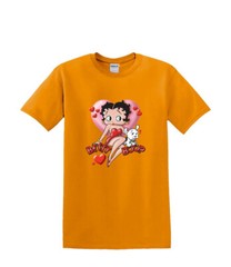 T-Shirt S to 2XL 3XL – BETTY BOOP – HEART – Solar Changing Fun Humor Adult