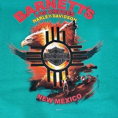 Harley-Davidson Genuine Motorcycles Barnett’s New Mexico Eagle Green XL